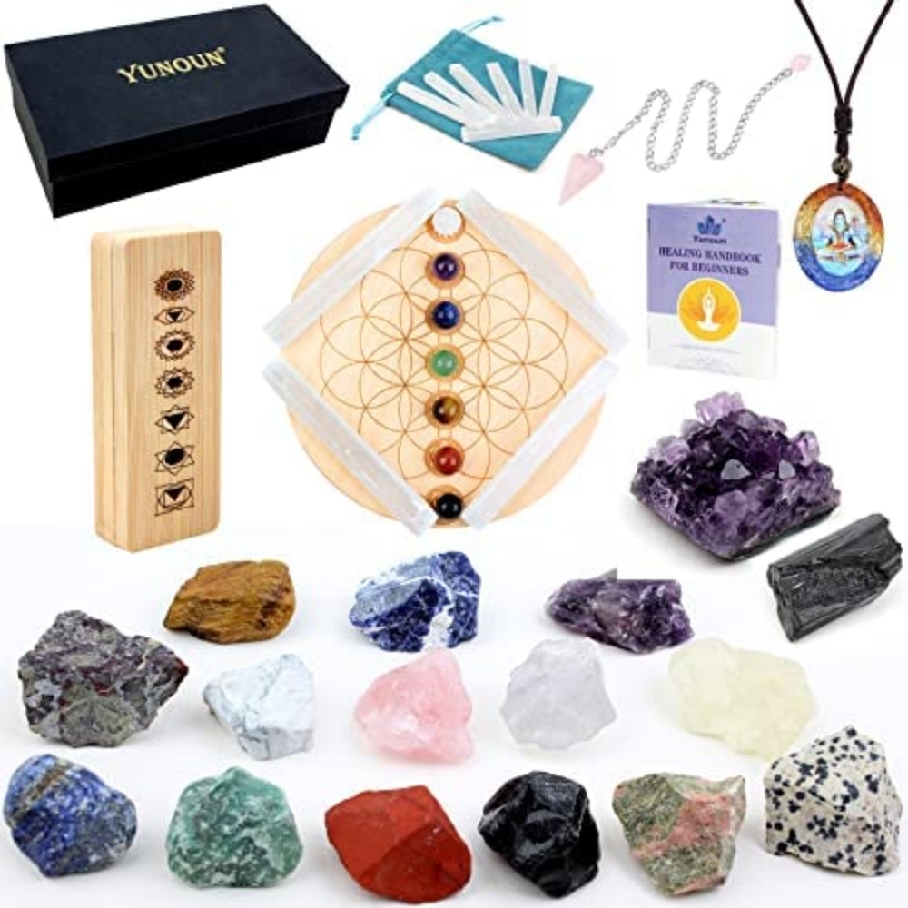 Chakra Crystals and Healing Stones 33 Pc Set - Picture 1 of 1